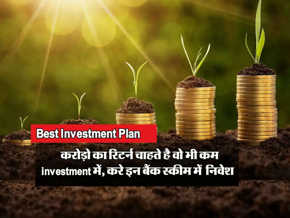  करोड़ो का रिटर्न चाहते है वो भी कम investment में, करे इन बैंक स्कीम में  निवेश 