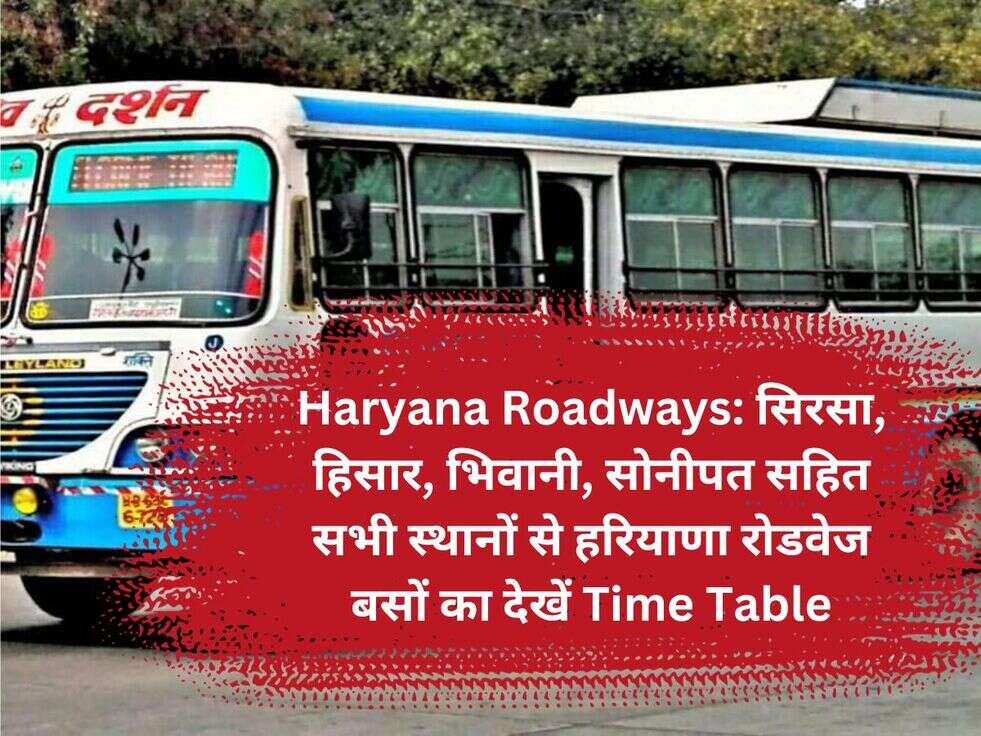 Haryana Roadways: सिरसा, हिसार, भिवानी, सोनीपत सहित सभी स्थानों से हरियाणा रोडवेज बसों का&nbsp;देखें Time Table