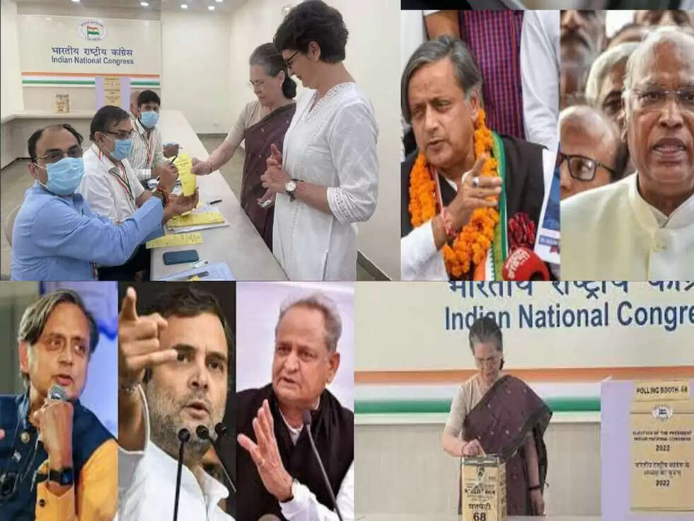 Congress President Election 2022 : वोटिंग शुरू,&nbsp;&nbsp;24 साल बाद&nbsp;गैर गांधी परिवार से&nbsp;होगा कांग्रेस अध्यक्ष