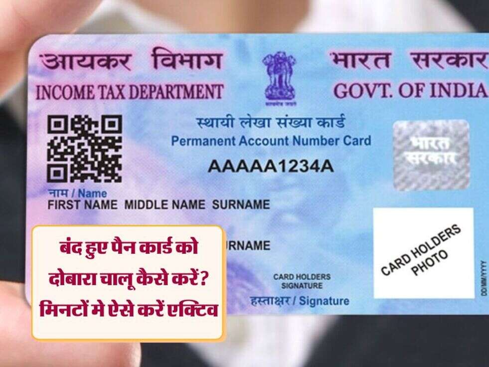 PAN Card: बंद हुए पैन कार्ड को दोबारा चालू कैसे करें? मिनटों मे ऐसे करें एक्टिव