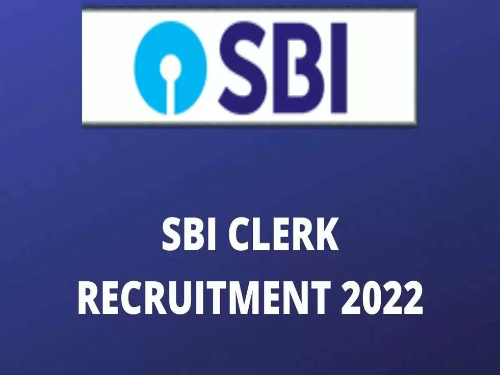 sbi clerk recruitment 2022