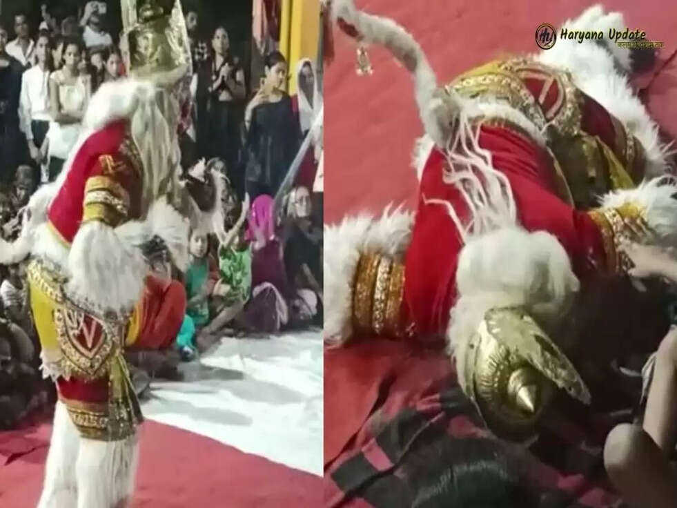 Watch: गणेश पूजा में हनुमान बने शख्स की हुई अचानक मौत, देखिए वीडियो